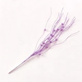 Sparkly purple glitter berry stem for Christmas tree decoration and festive DIY crafts - Purple Curled Branch with Berry