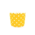 Yellow polka dot cupcake liner made of oil-proof paper for baking muffins - Yellow Polka Dot