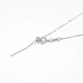 Adjustable silver stainless steel needle chain with spring clasp for DIY jewelry - Gypsophila Geometric / 1.1mm*45cm / Steel