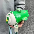 Gourde avion verte en Tritan pour garçons avec sangle réglable à motifs d'étoiles - 441 En Forme d'Avion / 550ml (Tritan) / Vert