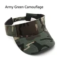 Visiera parasole mimetica verde militare con cinturino regolabile per sport all'aperto - Verde Militare Camo