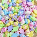 Mix of colorful mini resin candy beads for DIY nail art and hair accessories crafting - 15# Colored Candy (Small)
