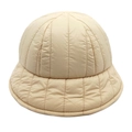 Sombrero de pescador acolchado beige para mujer con relleno térmico de invierno y ajustable - M (56-58cm) / Beige