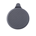 Copertura scarico in silicone grigio scuro con trama a rete e piccola maniglia - Tappo per l'Acqua in Silicone Grigio Scuro