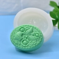 Silikonform für DIY Seifen und Kerzen mit Rosen- und Schmetterlingsmustern für Bastelarbeiten - Weiß