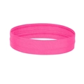 Breathable pink sports headband with elastic fabric texture for sweat absorption - Rose Red