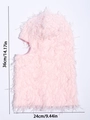 Pink plush knitted balaclava with size dimensions 36x24cm for winter warmth - One Size / Pink