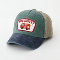 Dettaglio del ricamo camion dei vigili del fuoco e velluto del cappellino - 52cm (Consigliato 2-6 Anni) / Verde Scuro Cachi Blu Scuro (B)