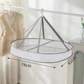 Single layer white mesh drying rack with gray trim, dimensions 78cm x 61cm for sweaters - Grey Rectangular Single Layer With Border