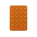 Orange rectangular silicone suction pad for phone case with 24 non-slip cups - Thickened Style (24-Suction Cup) / Orange