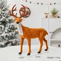 Standing Christmas reindeer decoration with white spots, 40cm height, 215g weight - 40CM