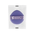 Waterdrop-shaped purple makeup sponge with S+MIZAR logo ribbon in clear packaging - Light Purple (Transparent Bag)