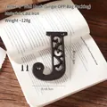 Industrial vintage cast iron letter J wall decor with screws for DIY house signage - Letter J