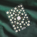 Adesivi per unghie 3D ultra-sottili con margherite e api, modello specifico TS-020 - TS-020 Piccola Margherita - Stile Piatto