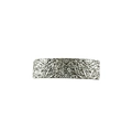 Barrette à cheveux rectangulaire argentée avec texture abstraite et fini métallique - Argent Rectangulaire à Motifs