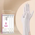 White disposable nitrile gloves size M extra long 12 inch 90 pieces for kitchen use - 90 Pieces Of 12-inch Size S White