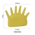 Creative yellow palm shaped jewelry organizer and ring display stand in matte finish - Six-Finger Rack - Yellow