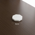 Octagon white plaster jewelry display base with 8cm diameter on wood surface - Small Octagonal Tray