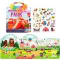 Reusable jelly sticker book for kids with amusement park theme and portable handle - Amusement Park
