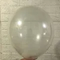 Thickened 10-inch transparent matte latex balloon for birthday party and wedding decor - Clear