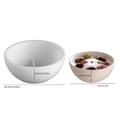 DIY silicone mold for round storage bowls and candles with dual dimension markings - Large Round Storage Bowl