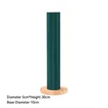 Dark green velvet jewelry stand with wooden base for bracelets and watches, 30cm height - Diameter 5cm*Height 30cm/Base 10cm / Dark Green
