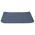 Reusable dark blue quilted waterproof pet pee pad with absorbent four-layer design - Gray / S (35x50cm)