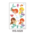 Waterproof cartoon mermaid temporary tattoo stickers with ocean elements for kids party - Mermaid (WS-A028)