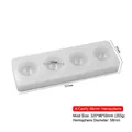 White 4-cavity spherical silicone fruit mousse cake mold with size 320x96x58mm - 4-Cavity Large Sphere (58mm) / White