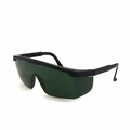 Gafas de seguridad con montura negra y lentes anti-impacto verde oscuro - Verde Oscuro