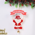 Weihnachtsmann-Anhänger aus Filzstoff mit Glocke in Rot und Weiß für den Tannenbaum - Weihnachtsanhänger Weihnachtsmann