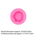 Pink silicone hedgehog mold for chocolate and cake, size 6.5x6.5x1.8cm, model 15-11 - 3# / Pink