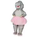 Funny inflatable hippo costume with pink tutu for Halloween parties and performances - Hippo / One Size