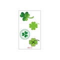 Waterproof green shamrock temporary tattoo sticker model WS-117 for St. Patrick's Day - WS-117