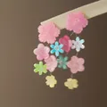 Orecchini a fiore in resina colorata con aghi d'argento per vacanze estive e feste - 1# Fiori colorati (925 Sterling Silver Earring Post)