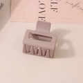 Minimalist bean paste pink matte square hair claw clip for elegant women styling - Bulk/5cm / Purple Sweet Potato