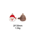 Christmas Santa Claus alloy charm for DIY jewelry and hair accessories 20x20mm - Mini Santa Claus (20*20mm)