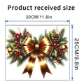 Detail view of Christmas wall sticker layout dimensions 30x25cm with festive ball ornaments - 25*30cm