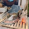 Detail of bohemian tarot moon woven blanket with thick fringe edge for outdoor camping - XT220101-14 Tarot The Moon