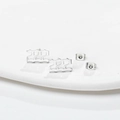 Minimalistische silberne Edelstahl-Ohrstecker mit gotischem Nummer 222 Design - 222 Stahl