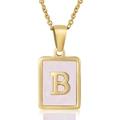 Pink Shell Letter B Style (With Chain)
