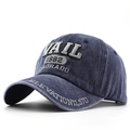 Berretto da baseball in cotone blu scuro con ricamo vintage VAIL 1962 Colorado - Regolabile / Blu navy