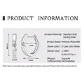 S925 sterling silver moissanite hoop earrings in D-color with 2.5mm leaf-style accents - Single Diamond Simple / K White Gold