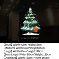 Tableau des tailles d'autocollants sapin de Noël avec dimensions pour décoration vitrée - SDUV-245 Décoration de sapin de Noël / Petit (40x55CM)