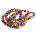 Macro shot of colorful irregular shell beads for DIY jewelry and necklace crafting - 8*5mm (Approx. 220 Pcs) / Colorful Shell Chips