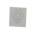 White silicone DIY mold with vintage openwork relief floral lace pattern for baking - Style 3 / Gray