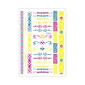 Wasserdicht fluoreszierend Tattoo-Aufkleber mit bunten geometrischen Blumenmustern - CSYG-001 Geometrisches Muster