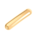 Vintage gold alloy capsule elastic hair tie with polished geometric metal detail - Short Straight Style (8476) / Gold / Hair Clip