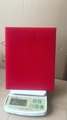 L-shaped red earring display stand weighing 244.2g on a digital scale for jewelry - L-shaped Small 60 Holes / Red