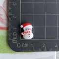 Miniature resin snowman DIY accessory showing precise size measurement of 1.5cm height - 11-Smiling Snowman